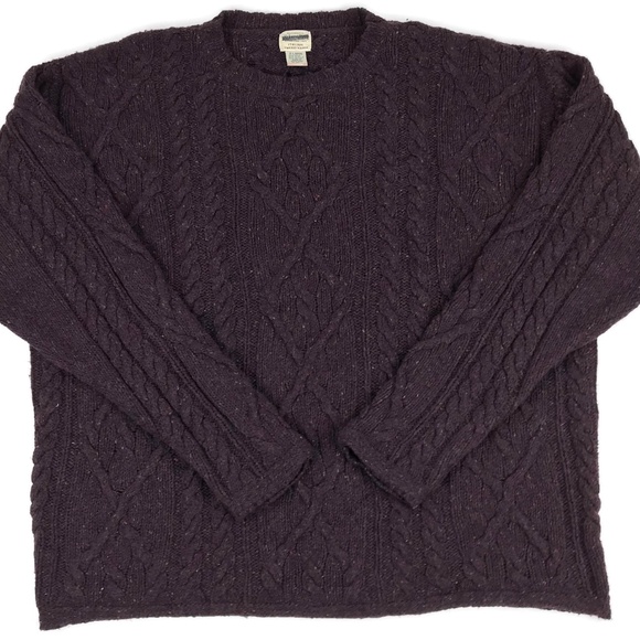 St. Johns Bay Fisherman Knit Flecked Sweater Sz XL - Picture 7 of 8